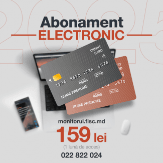 Activează acum abonamentul tău ELECTRONIC (1 lună) cu plata direct de pe CARDUL BANCAR