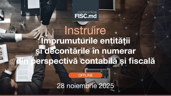 Instruire: „Împrumuturile entității și decontările în numerar din perspectivă contabilă și fiscală”