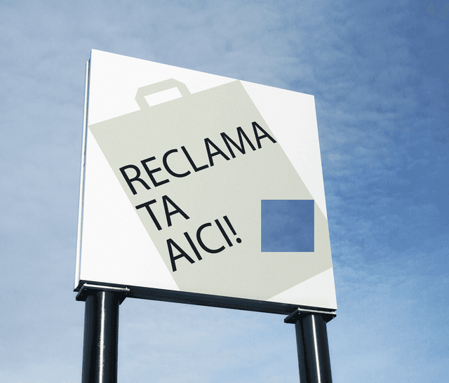 Taxa pentru dispozitivele publicitare în cazul în care pe ele nu este amplasată reclamă