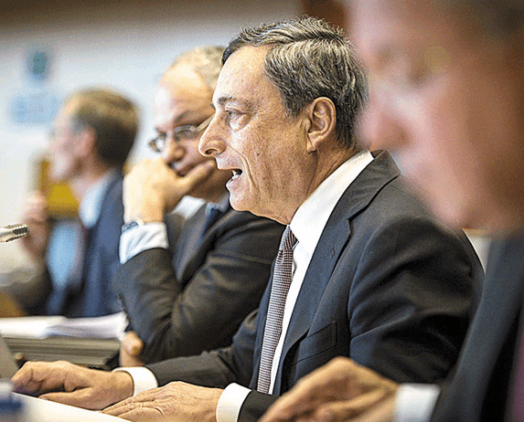 Preşedintele BCE Mario Draghi încearcă să pună băncile într-o lumină bună