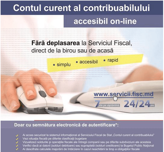 SFS: utilizatorii contului unic pot achita on line impozitele și taxele