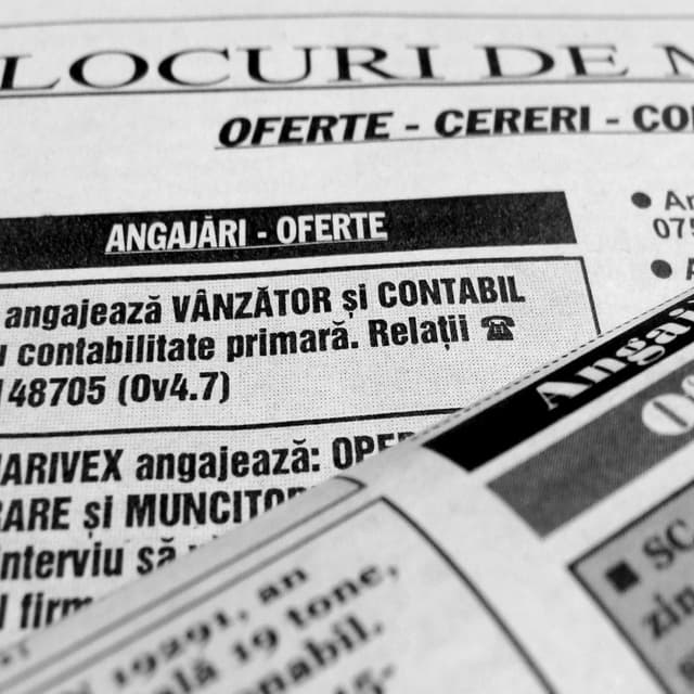 Piața muncii: locuri de muncă vacante