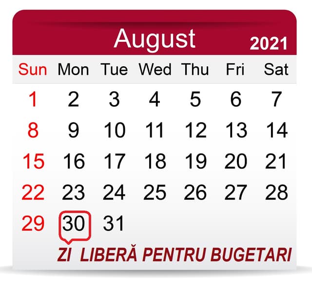 Ziua liberă din 30 august pentru sectorul real are caracter de recomandare