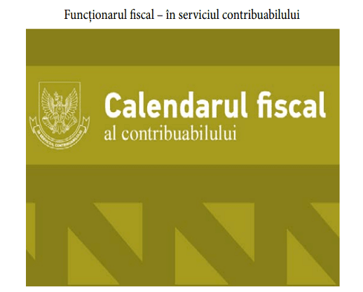 Calendarul  fiscal al contribuabilului pentru luna septembrie 2019