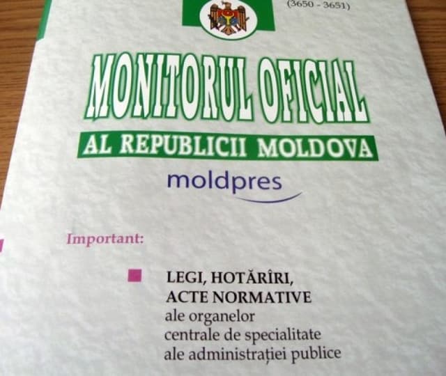 Ediţia Monitorului Oficial din 24 august curent