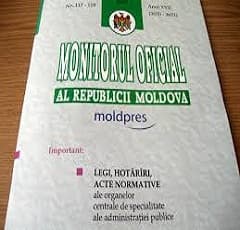 În Monitorul Oficial din 19 mai 2017 vor fi publicate următoarele documente oficiale