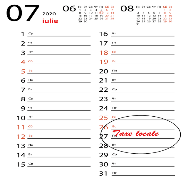 Taxele locale vor fi achitate până la 25 iulie 2020