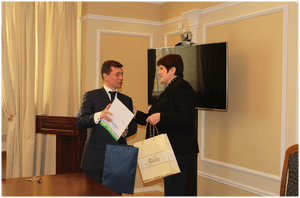 Întâlnirea Ministrului muncii, protecției sociale și familiei Valentina Buliga cu Ministrul muncii și protecției sociale al Federației Ruse Maxim Topilin