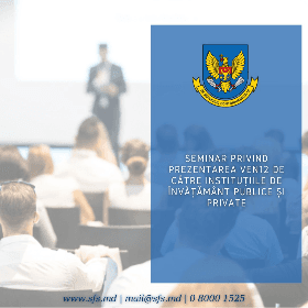  SFS organizează un seminar privind prezentarea VEN12 de către instituțiile de învățământ 