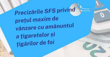 Prețul maxim de vânzare cu amănuntul a țigaretelor și țigărilor de foi