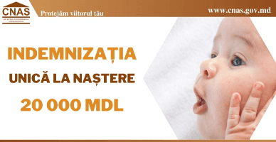 CNAS: indemnizația unică la nașterea copilului se stabilește din oficiu!