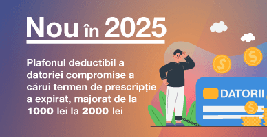 Plafonul deductibil al datoriei compromise a cărui termen de prescripție a expirat, revizuit