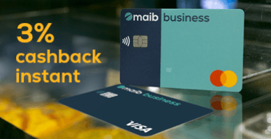 Cashback instant: promoție exclusivă pentru plățile cu cardul business de la maib