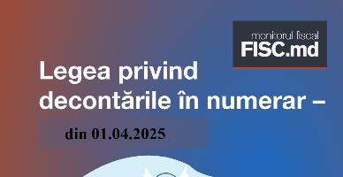 Decontările în numerar: „anual” în anul curent se consideră perioada 1 aprilie - 31 decembrie 2025