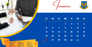 Calendarul fiscal al contribuabilului pentru luna ianuarie 2026