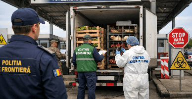 Trecerea peste frontiera vamală a mărfurilor supuse controlului fitosanitar și sanitar-veterinar