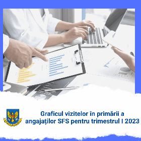 Graficul vizitelor în primării a angajaților SFS pentru trimestrul I 2023